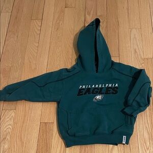 Reebok Philadelphia Eagles Kids Dark Green Hooded Sweatshirt